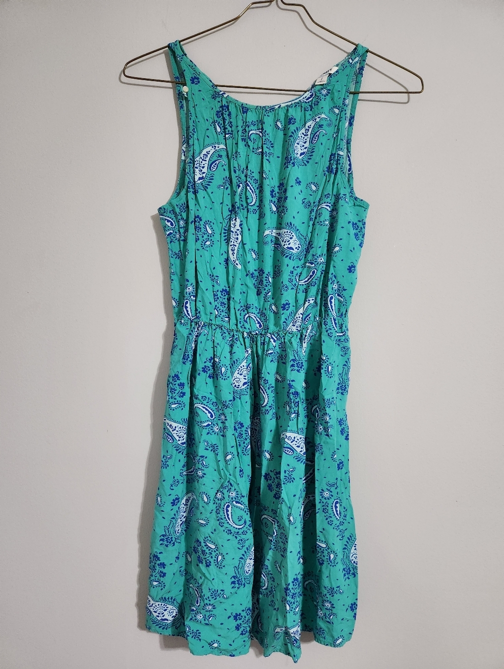 Old Navy Aqua Midi Summer Dress
